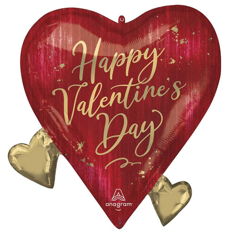 Heart Foil Balloon 22 Inch Happy Valentine's Day