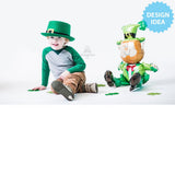 Foil Balloon Sitting Leprechaun