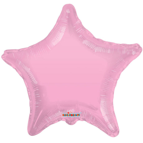 Star Pink Gellibean Plastic Balloon