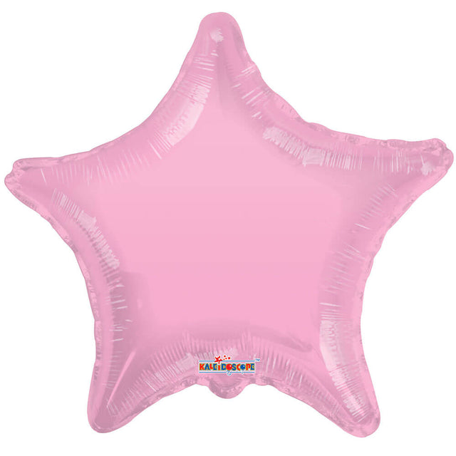 Star Pink Gellibean Plastic Balloon