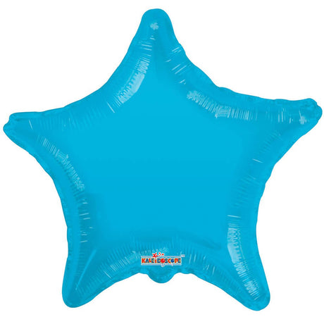 22 Inch Star Turquoise Gellibean Balloon