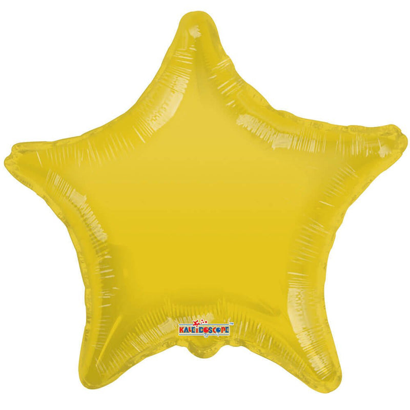Yellow Foil Star Balloon 22 Inch