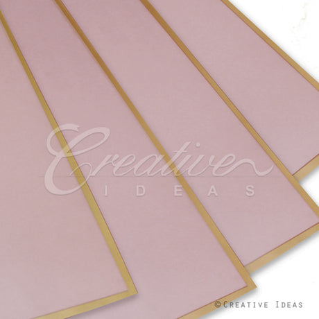 22.8" X 22.8" Gold Edge Floral Wrap-20 Pcs (Lavender)