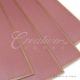 22.8" X 22.8" Gold Edge Floral Wrap-20 Pcs (Mauve)