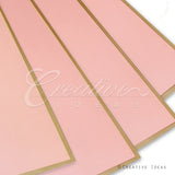 22.8" X 22.8" Gold Edge Floral Wrap-20 Pcs (Pink)