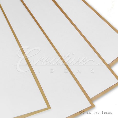 22.8" X 22.8" Gold Edge Floral Wrap-20 Pcs (White)