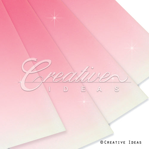 22.8" X 22.8" Gradiant Floral Wrap-15 Pcs (Light Pink)