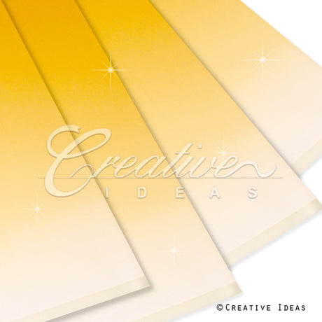 22.8" X 22.8" Gradiant Floral Wrap-15 Pcs (Yellow)