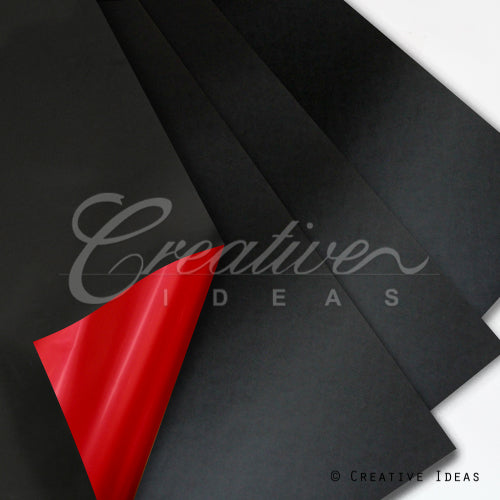 22.8" X 22.8" Reversible Floral Wrap-20 Pcs (Black/Red)
