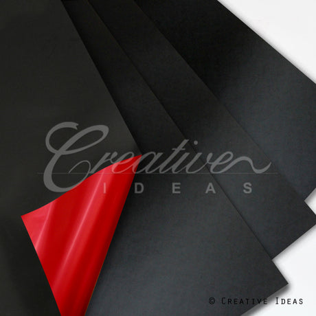 22.8" X 22.8" Reversible Floral Wrap-20 Pcs (Black/Red)