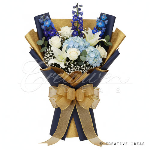 22.8" X 22.8" Reversible Floral Wrap-20 Pcs (Nvgd)