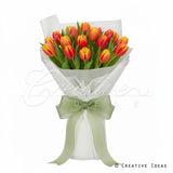 22.8" X 22.8" Solid Color Floral Wrap-20 Pcs (Antique White)