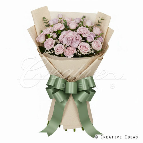 22.8" X 22.8" Solid Color Floral Wrap-20 Pcs (Khaki)