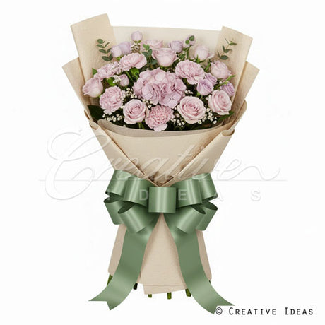 22.8" X 22.8" Solid Color Floral Wrap-20 Pcs (Khaki)