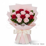 22.8" X 22.8" Solid Color Floral Wrap-20 Pcs (Light Pink)