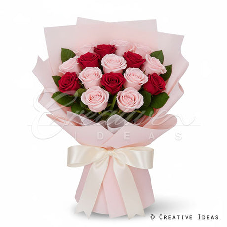 22.8" X 22.8" Solid Color Floral Wrap-20 Pcs (Light Pink)