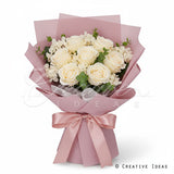 22.8" X 22.8" Solid Color Floral Wrap-20 Pcs (Mauve)