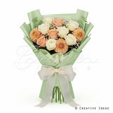 22.8" X 22.8" Solid Color Floral Wrap-20 Pcs (Mint Green)