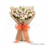 22.8" X 22.8" Solid Color Floral Wrap-20 Pcs (Oat)