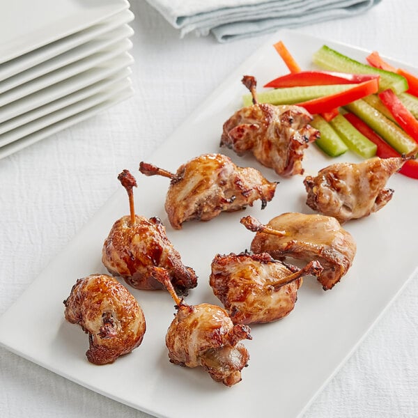Manchester Farms 1.5 oz. Fresh Quail Knots - 48/Case