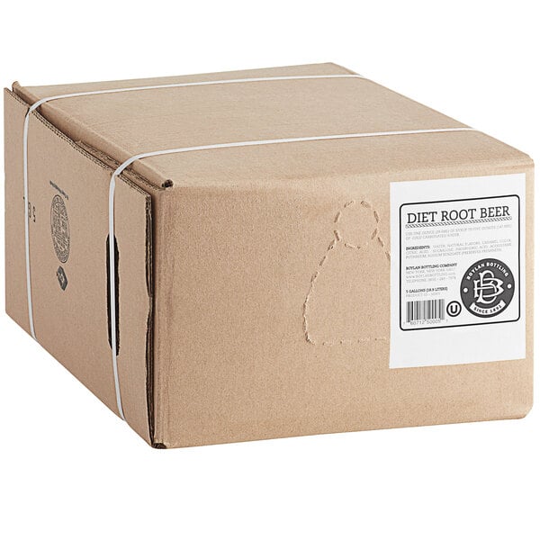 Boylan Bottling Co. Diet Root Beer Beverage / Soda Syrup 5 Gallon Bag in Box