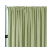 Scuba Backdrop Drape Panel 14 ft x 5 ft Sage Green