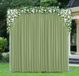 Scuba Backdrop Drape Panel 14 ft x 5 ft Sage Green