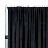 Scuba Backdrop Curtain Drape Panel 10ft x 10ft Black