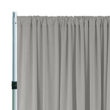 Scuba Backdrop Drape 10ft x 10ft Silver