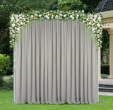 Scuba Backdrop Curtain Drape Panel 12 ft x 10 ft Silver