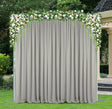 Scuba Backdrop Drape Panel 14 ft x 5 ft Silver