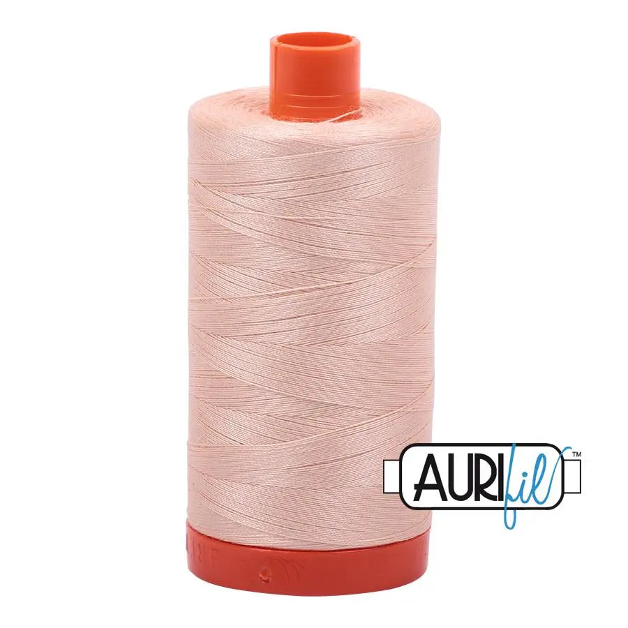 Cotton Thread Apricot Aurifil 50wt Large Spool