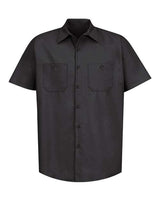 Red Kap Men's Industrial Short Sleeve Work Shirt