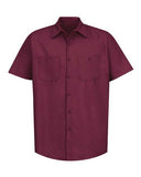 Red Kap Men's Industrial Short Sleeve Work Shirt