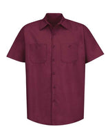 Red Kap Men's Industrial Short Sleeve Work Shirt