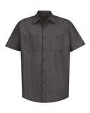 Red Kap Men's Industrial Short Sleeve Work Shirt