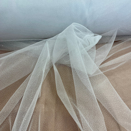 1 Yard Gold Glitter Mesh Fabric Lightweight Sparkle Net Material for Dresses Costumes and Décor 60 Inch Width