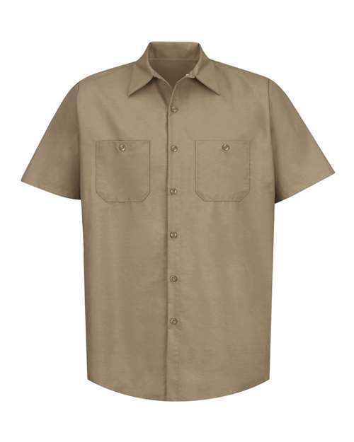 Red Kap Men's Industrial Short Sleeve Work Shirt