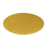 O'Creme Round Gold Cake Drum Board, 16" x 1/4" High, Pack of 10
