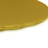 O'Creme Round Gold Cake Drum Board, 16" x 1/4" High, Pack of 10