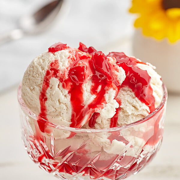 J. Hungerford Smith Cherry Dessert Topping 123.4 oz. - 3/Case