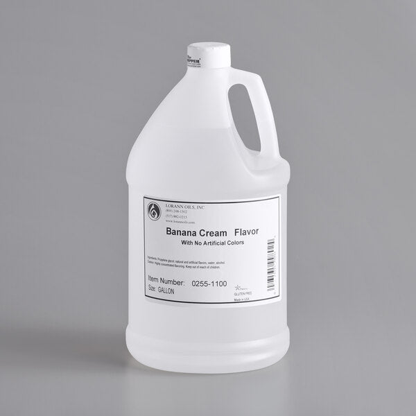LorAnn Oils No Color Added Banana Cream Super Strength Flavor 1 Gallon