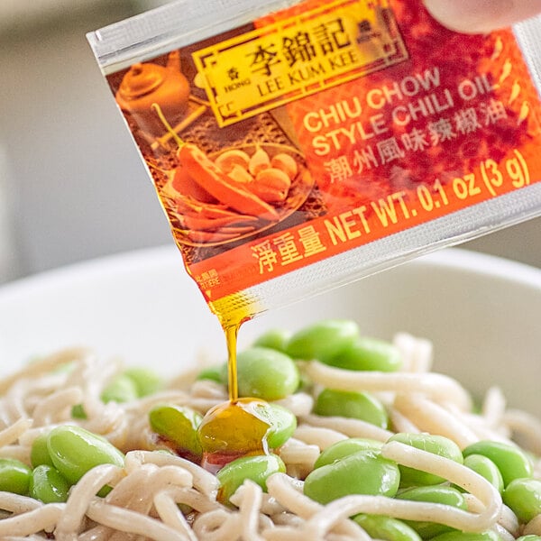Lee Kum Kee Chiu Chow Style Chili Crisp Oil Packet 3 Gram - 600/Case