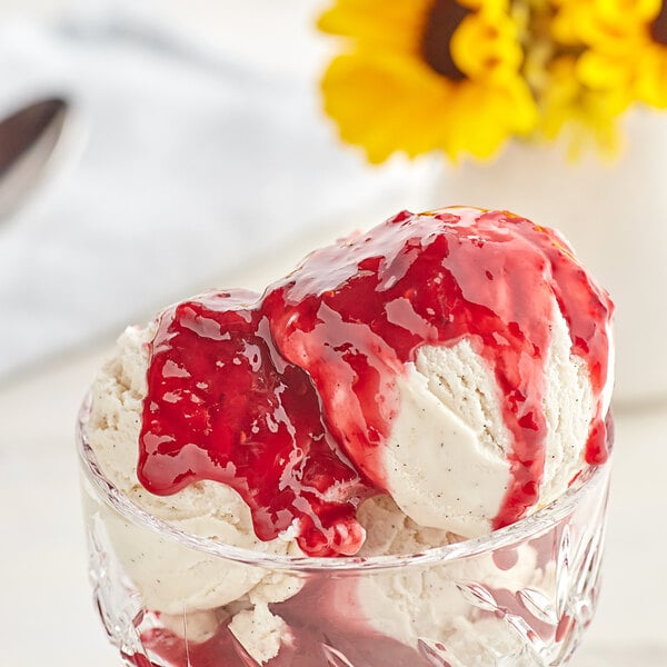 J. Hungerford Smith Raspberry Dessert Topping 122 oz. - 3/Case