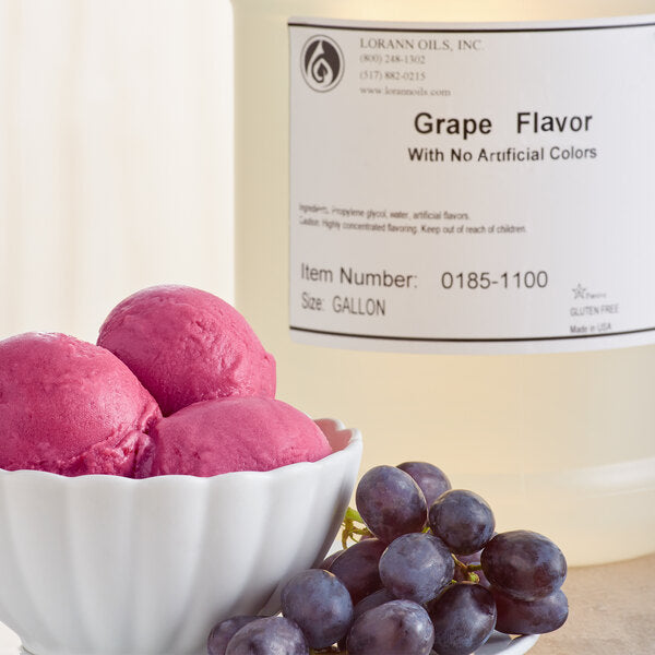 LorAnn Oils No Color Added Grape Super Strength Flavor 1 Gallon