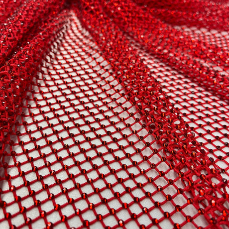 Diamond Fishnet 4-Way Stretch Fabric
