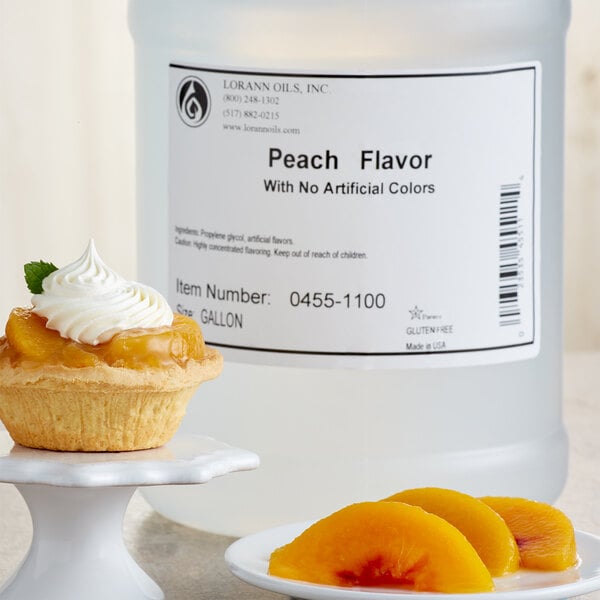 LorAnn Oils No Color Added Peach Super Strength Flavor 1 Gallon