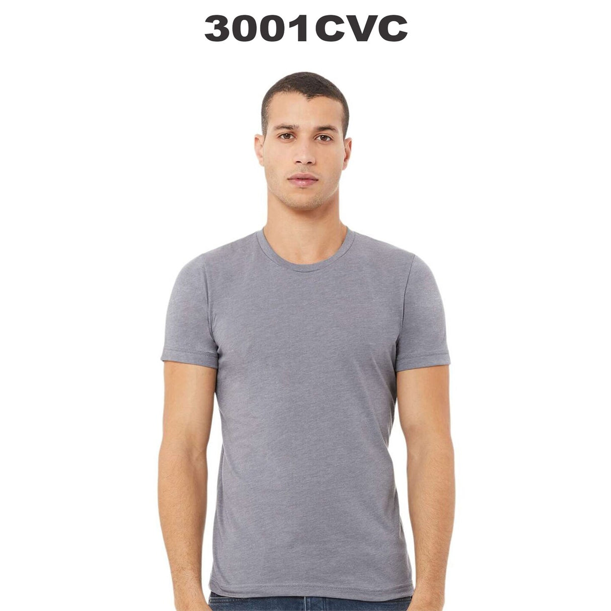 BELLA + CANVAS® Crewneck Short Sleeve CVC Jersey Tees