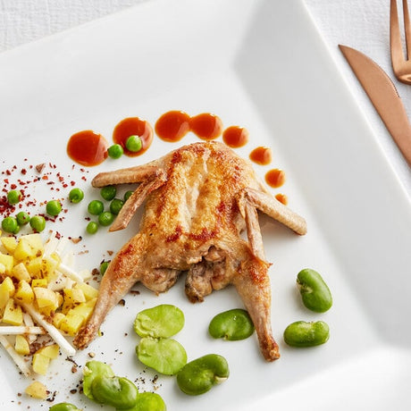 Manchester Farms 3 oz. Fresh Semi Boneless Quail - 24/Case