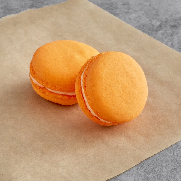Macaron Centrale Orange Cream Macaron - 50/Pack